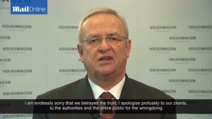 Volkswagen CEO Martin Winterkorn issues an apology for his cars' gross emissions violations.